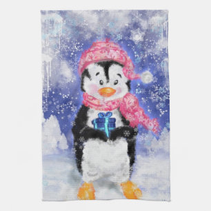 Toalla de cocina Penguin para navidades
