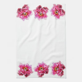 Toalla de cocina - Peonies rosas