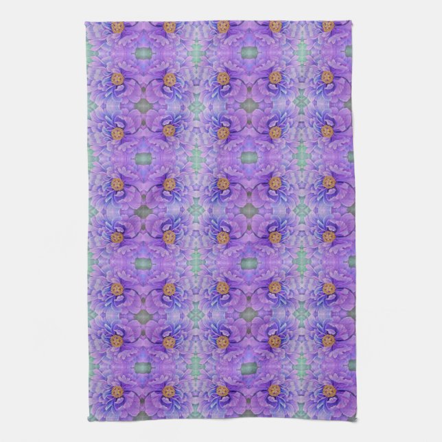 Toalla de cocina - Peony de Lavender (Vertical)