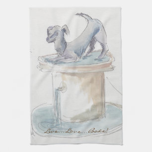 Toalla de cocina "Perro/Londres"