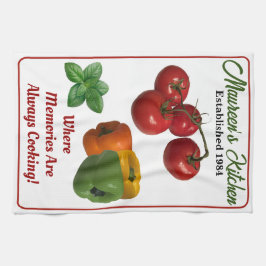 Toalla de cocina personalizada "Añadir tu nombre"