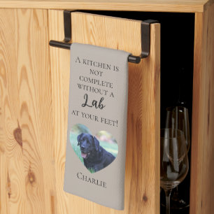 Toalla de cocina personalizada con foto y nombre d