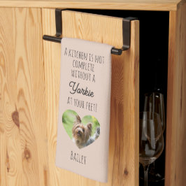 Toalla de cocina personalizada con foto y nombre d