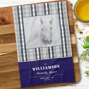 Toalla de Cocina Personalizada con Nombre de Famil