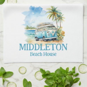 Toalla de cocina personalizada de isla tropical re