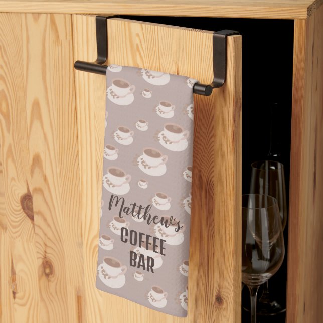 Toalla de cocina personalizada de la estación de c (Pliegue de tercios)