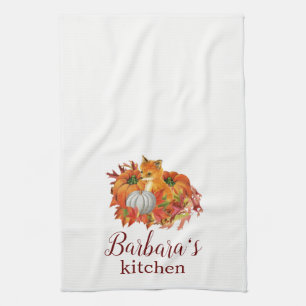 Toalla de cocina personalizada de las calabazas Fo