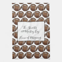 Toalla de cocina personalizada del fútbol