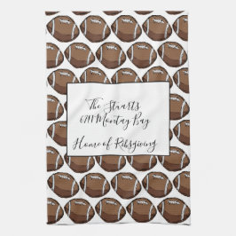 Toalla de cocina personalizada del fútbol