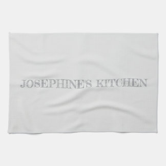 Toalla de cocina personalizada gris claro moderna