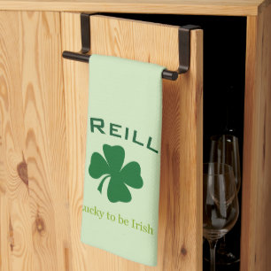 Toalla de cocina personalizada Lucky to be Irish R