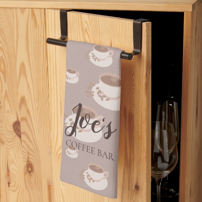 Toalla de cocina personalizada para estación de ca (Pliegue de tercios)