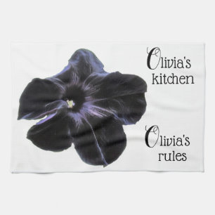Toalla de cocina personalizada para gato negro Pet