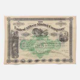 Toalla de cocina personalizada para la minería