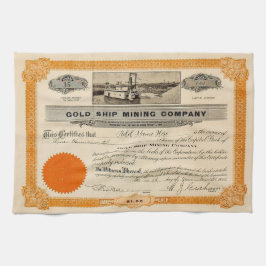 Toalla de cocina personalizada para la minería