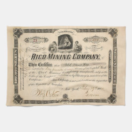 Toalla de cocina personalizada para la minería