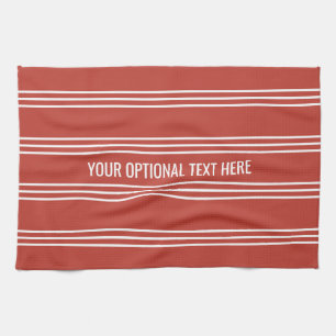 Toalla de cocina personalizado de Tomate Red Strip