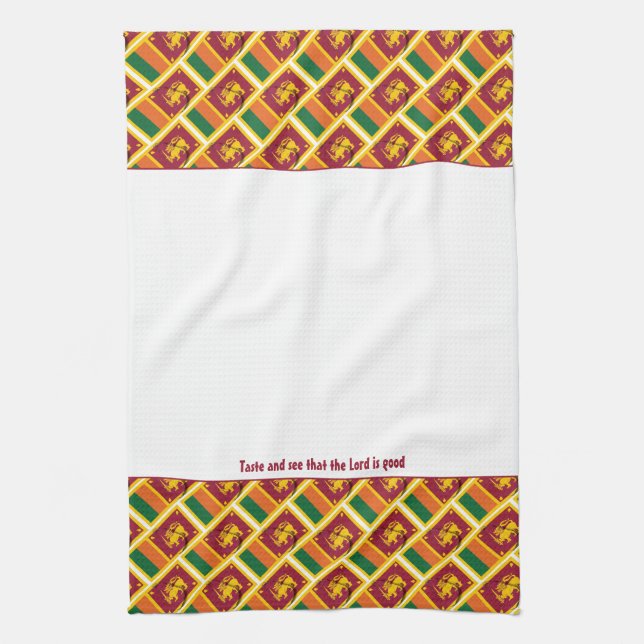 Toalla de cocina personalizado SRI LANKA (Vertical)