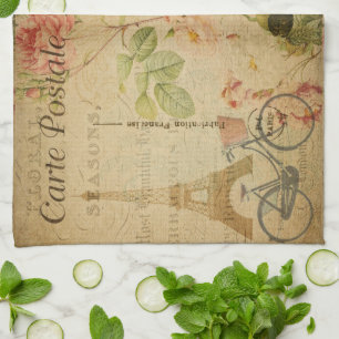 Toalla de cocina postal francesa