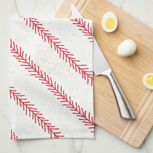 Toalla de cocina puntiaguda para el béisbol (Doblado Cuarto)