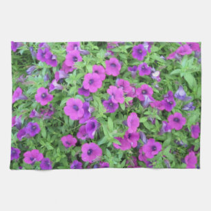 Toalla de cocina Purple Petunias
