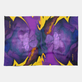 Toalla de cocina púrpura de la neblina