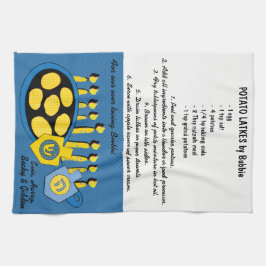 Toalla de cocina "Receta Hanukkah Frying Latkes"