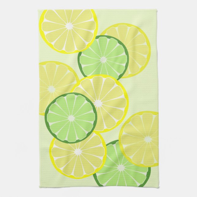 Toalla de cocina regalo limón lima (Vertical)