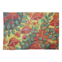 toalla de cocina retro para hongos