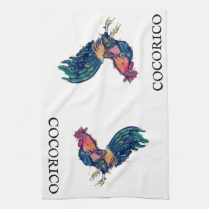 Toalla de cocina roja de COCORICO