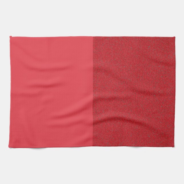 Toalla de cocina roja de tomate de doble panel - P (Horizontal)