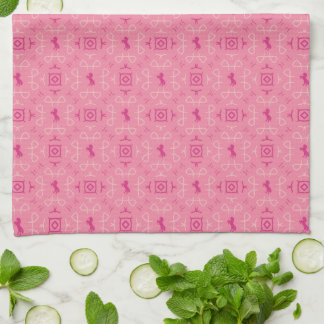 Toalla de cocina rosa desolada vaquera occidental