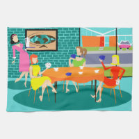 Toalla de cocina semanal del juego de la tarjeta