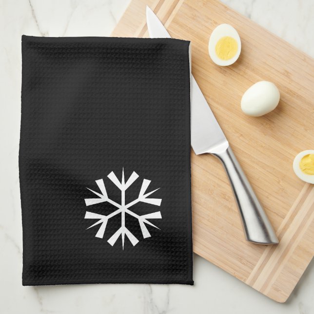 Toalla de cocina Snowflake (Doblado Cuarto)