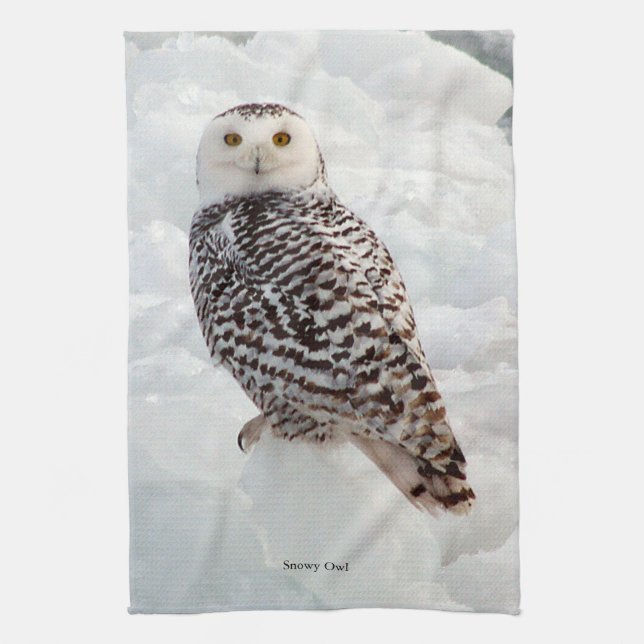 Toalla de cocina Snowy Owl (Vertical)