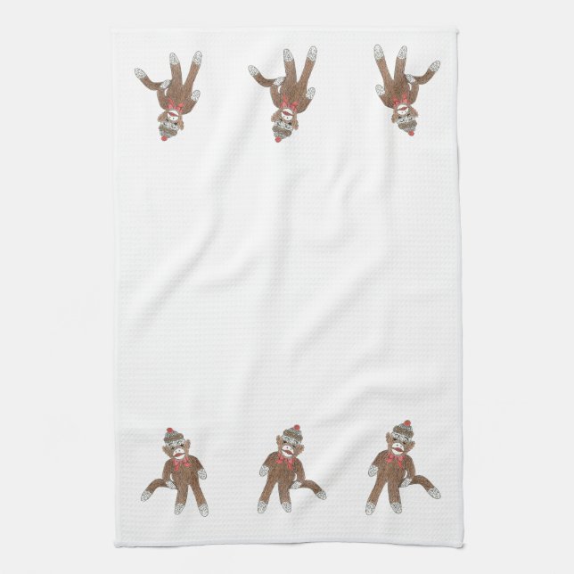 Toalla de cocina Sock Monkey MoJo (Vertical)