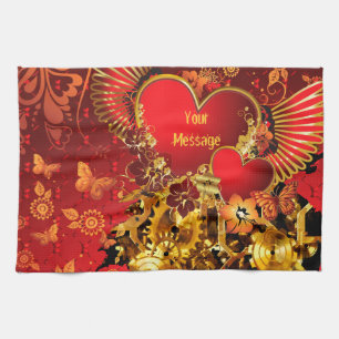 Toalla de cocina Steampunk Valentine 2