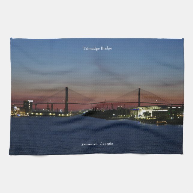 Toalla de cocina Talmadge Bridge (Horizontal)