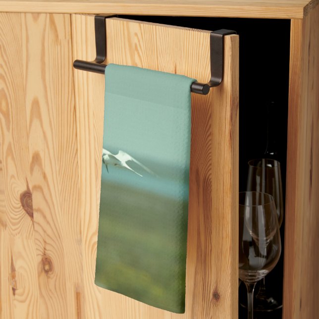 Toalla de cocina - Tern en vuelo (Pliegue de tercios)