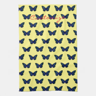 Toalla de cocina Thunder_Cove con mariposas azules