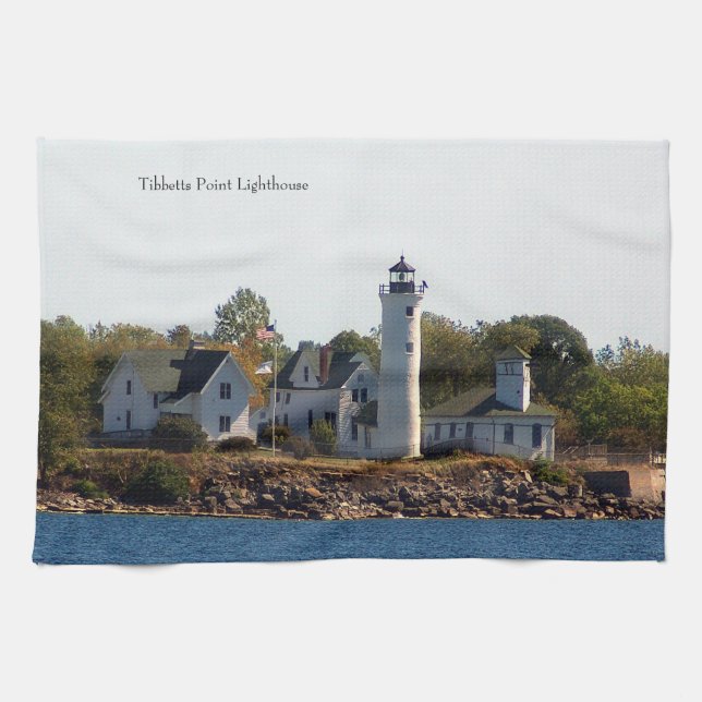 Toalla de cocina Tibbetts Point Lighthouse (Horizontal)