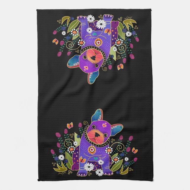 Toalla de cocina/toalla de anillo BINDI FRENCHIE (Vertical)