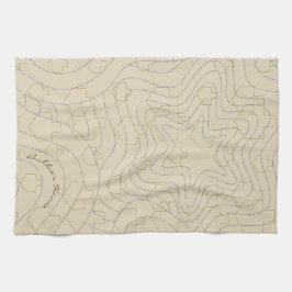 Toalla de cocina Toalla de hanukkah Estrellas y to