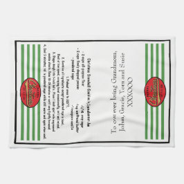 Toalla de cocina "toalla de Navidad retro"