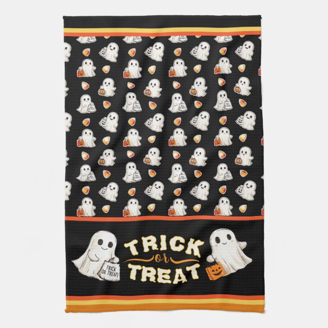 Toalla de cocina Trick o Treat (Vertical)