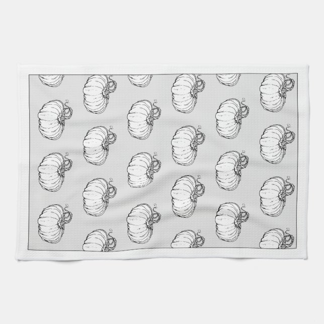 Toalla de cocina UncommonlyCreative™ "Pumpkin Time (Horizontal)