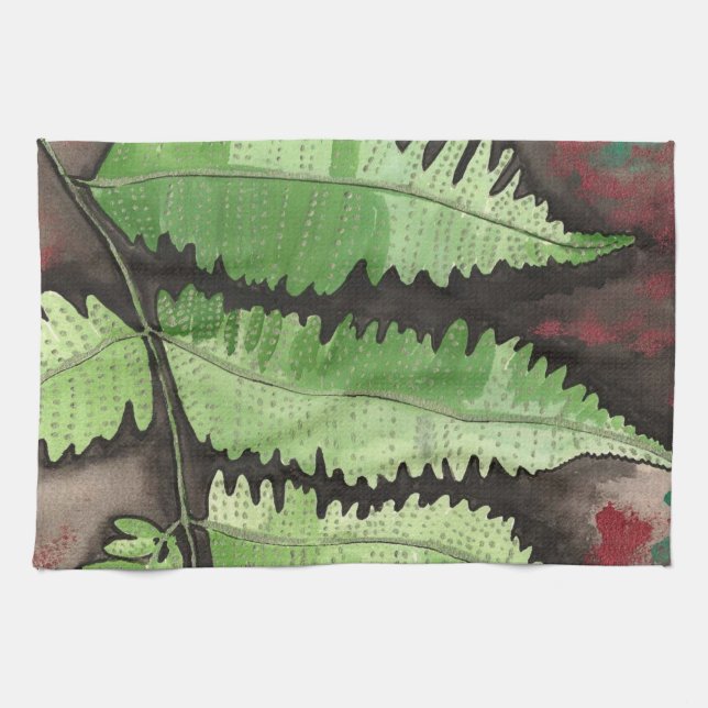 Toalla de cocina verde (Horizontal)