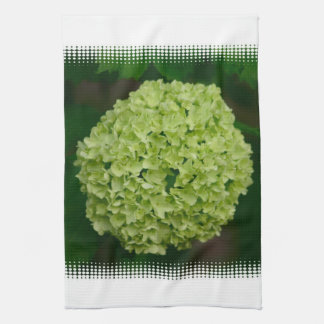 Toalla de cocina verde del Hydrangea