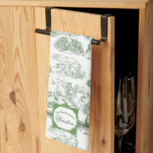 Toalla de cocina verde Terrier WHEATEN
