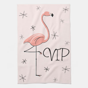 Toalla de cocina VIP rosa Flamingo